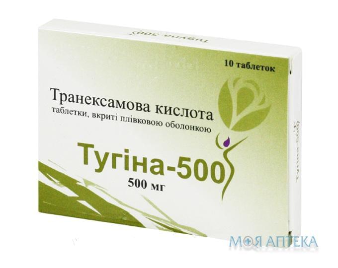 Тугіна-500 таблетки, в/о, по 500 мг №10