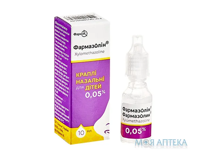 Фармазолін краплі наз. 0,05 % по 10 мл у флак.