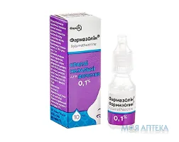 Фармазолін краплі наз. 0,1 % по 10 мл у флак. ПЕ