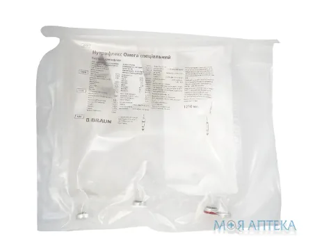 Нутрифлекс Омега Спеціальний емульсія д/інф. по 1250 мл №5 у мішк. трикам. пласт.