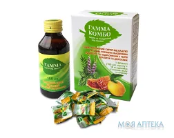 Гамма Комбо сироп 100 мл, льодяники №18