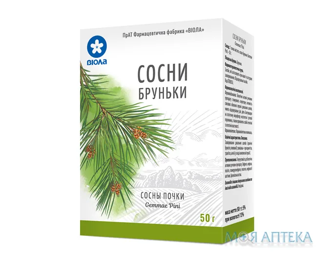 Сосни бруньки по 50 г у пач. з внут. пак.
