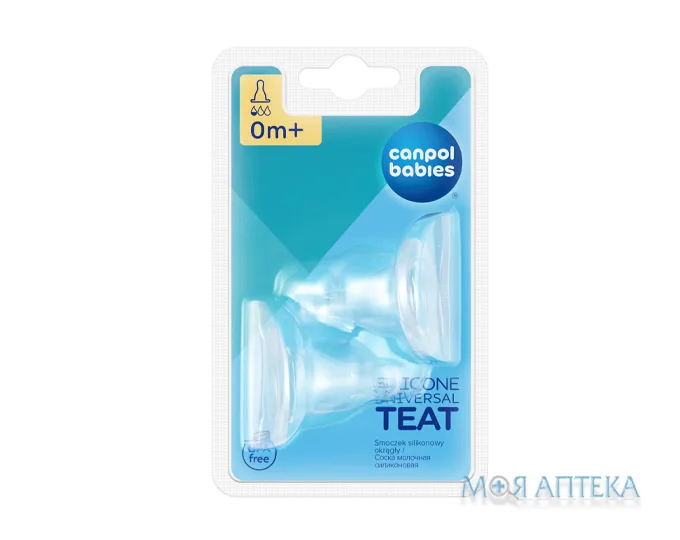 Соска силіконова Canpol Babies (Канпол Бебіс) 18/114 кругла, міні №2
