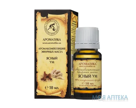 Аромакомпозиція Ароматика Ясний розум 10 мл