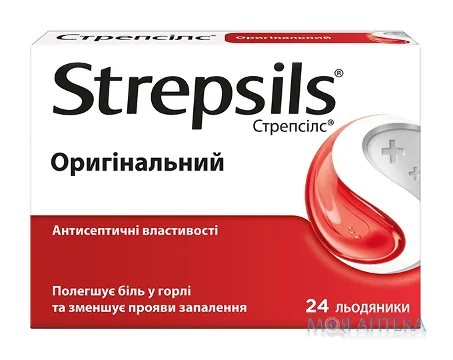 Стрепсілс Оригінальний льодяники №24 (12х2)