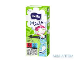 Гігієнічні щоденні прокладки Bella for Teens (Белла фо Тінс) Ultra Relax Green tea №20