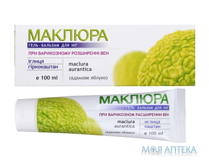 Гель-Бальзам Для Ніг Маклюра, Іглиця, Каштан 100 мл