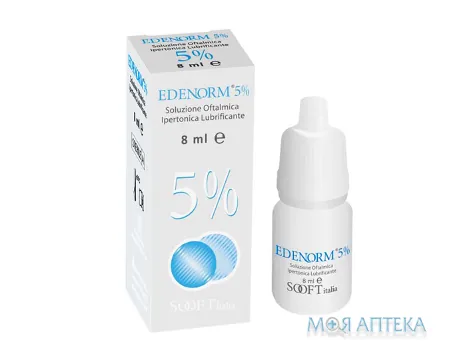 Еденорм краплі очні 5%, фл. 8 мл