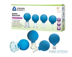 Банки вакуумні Альпіна Пласт Масажний набір №4