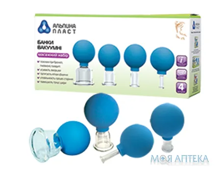 Банки вакуумні Альпіна Пласт Масажний набір №4