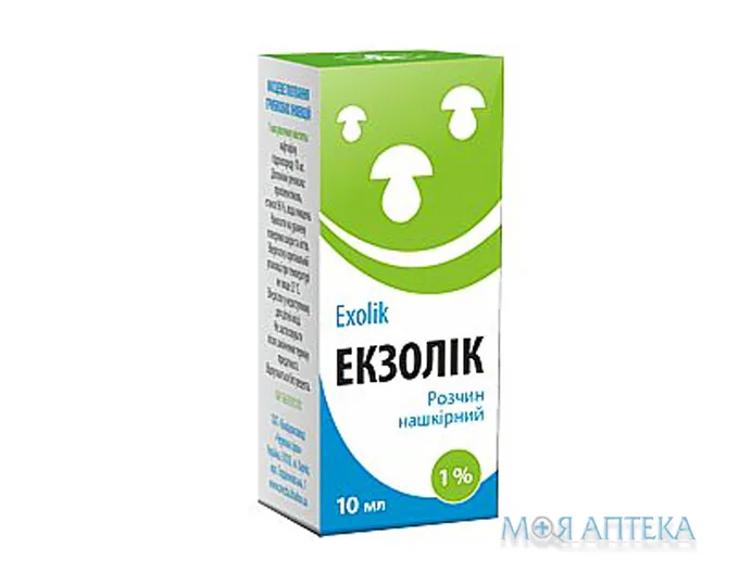 Екзолік р-н нашкірний 1% фл. 10 мл №1