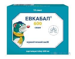 Евкабал 600 Саше порошок д/ор. р-ну по 600 мг/3 г в саше №10