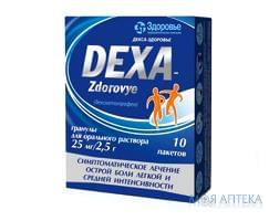 Декса-Здоровье гранулы д/ор. р-ра 25 мг/2.5 г по 2.5 г №10 в саше