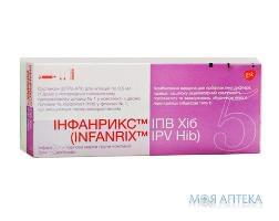 Інфанрикс ІПВ хіб сусп. д/ін. 1 доза шприц 0,5 мл, з 2 голками, + пір. ліофіл. фл., №1
