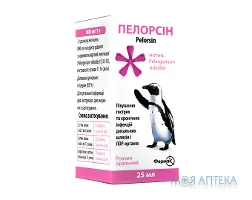 Пелорсін розчин ор. 800 мг/1 г по 25 мл у флак.