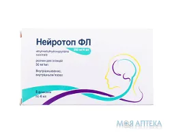 Нейротоп ФЛ р-н д/ін. 200 мг/4 мл фл. 4 мл №5