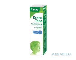 Ксило-Тева спрей наз., р-н 0.5 мг/мл по 10 мл у флак. скл. з дозат.