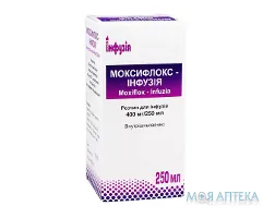 Моксифлокс-Інфузія р-н д/інф. 400 мг/250 мл фл. 250 мл №1