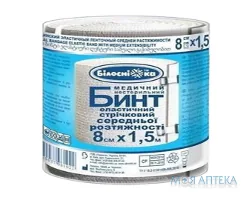Бинт еластичний медичний Білосніжка середньої розтяжності 1,5м х 8см