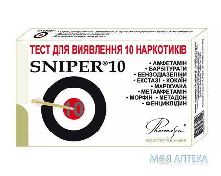 Снайпер (Sniper) 10 Тест на наркотики тест-система №1