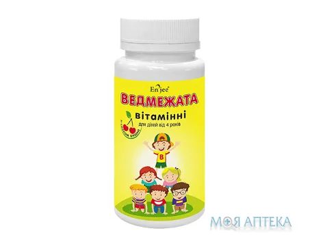 Ведмежата Вітамінні En`Jee пастилки зі смаком вишні №30 банка