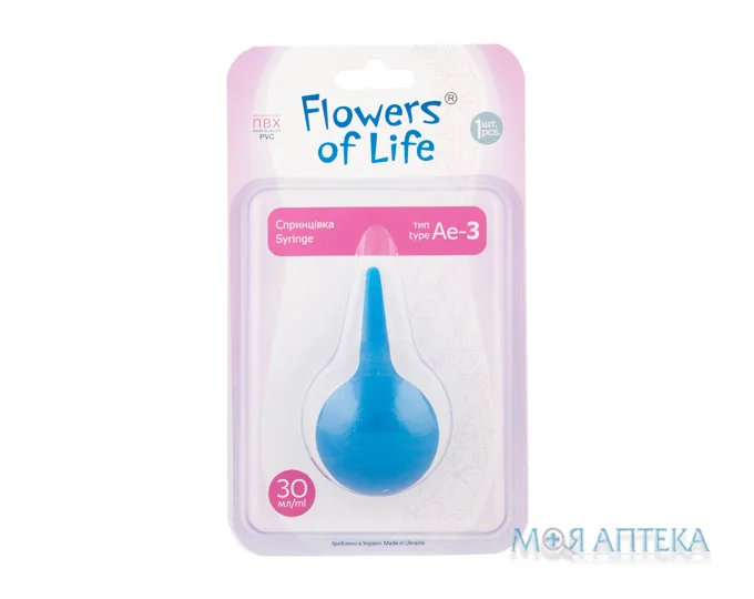 Спринцівка пластизольна Flowers of life Ае-3 30 мл