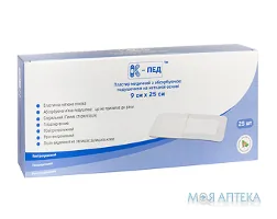 Пластир К-Пед з абсорбуючою подушечкою стерильний на нетканій основі 9 см х 25 см №25