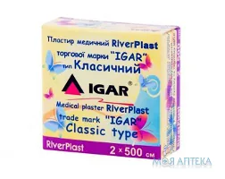 Пластир медичний Igar (Ігар) RiverPlast Класичний 2 см х 500 см, на бавовн. основі