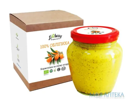 Паста З Обліпихи Лікбері (LiqBerry) 0,55 л, скляна банка