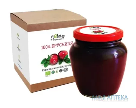 Паста З Брусниці Лікбері (LiqBerry) 0,55 л, скляна банка