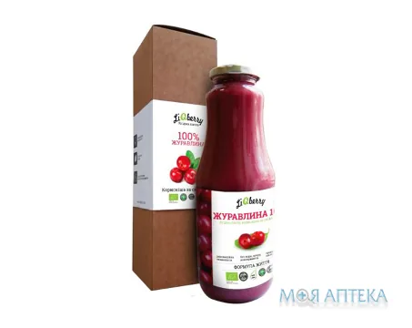 Паста З Журавлини Лікбері (LiqBerry) 1 л, скляна банка
