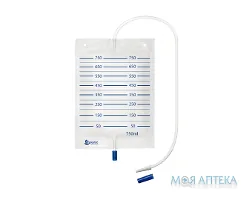 Сечоприймач Волес стерильний з отвором для зливу, 750 мл