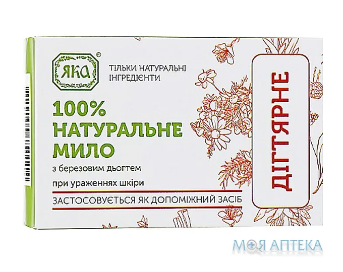 Мило туалетне натуральне ручної роботи Яка Дігтярне, 75 г