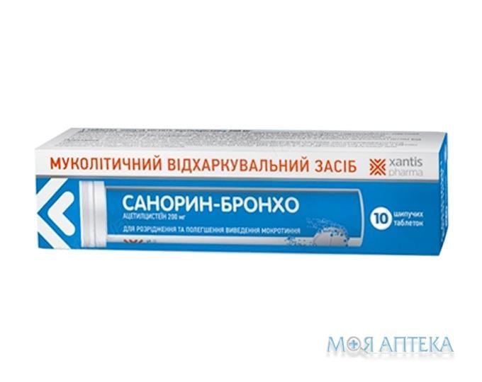 Санорин-бронхо таблетки шип. по 200 мг №10 у тубах