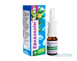 Евказолін Аква спрей наз., 1 мг/г по 10 г у флак.