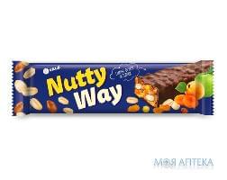 Батончик-Мюсли Nutty Way ореховый с фруктами в кондитерской глазури