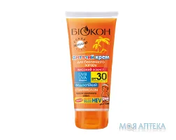 Біокон Крем Дитячий для безпечної засмаги Високий захист, SPF 30 90 мл
