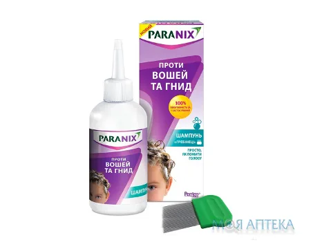 Паранікс шампунь протипедикульозний від вошей шампунь з гребінцем, 200м г у флаконі