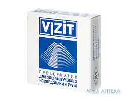 Презерватив латексний Vizit для УЗД зі змазкою №1