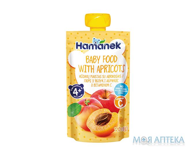 Пюре На Фруктовій Основі Для Дитячого Харчування Hamanek (Хаманек) яблуко, абрикос 120 г