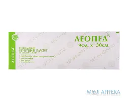 Пластир хірургічний Леопед (Leopad) 9 см х 30 см, на неткан. основі, стер., №1
