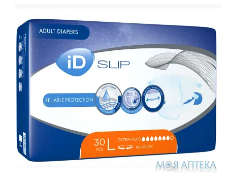 Підгузки Для Дорослих Id Slip (АйДі Сліп) extra plus, L №30