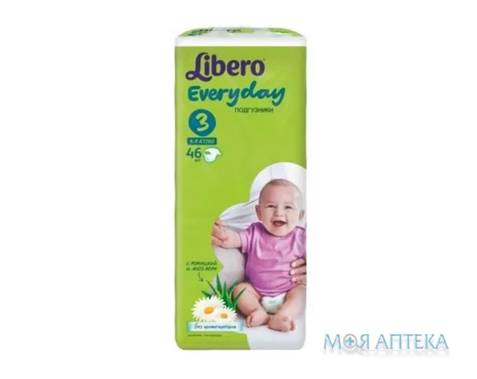 Підгузки Libero (Ліберо) Natural everyday Mіdi (4-9 кг) №46