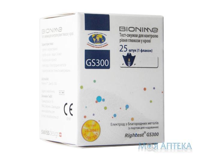 Тест-полоски Rightest Bionime (Райтест Бионайм) GS 300 №25