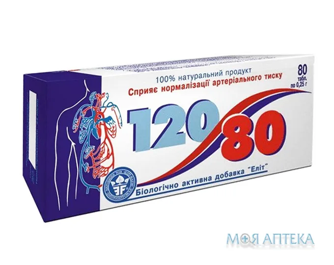 120/80 Нормалізація тиску табл. №80