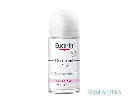 Eucerin Антиперспірант Ролик 24 г Захисту д/гіперчутл. алерг. шкіри, 50 мл