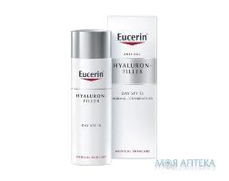 Крем Eucerin Hyaluron-Filler легкий проти зморшок для нормальної та комбінованої шкіри, SPF15, 50 мл