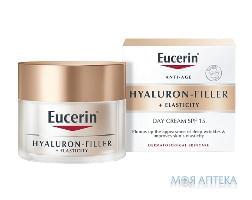EUCERIN 69675 Hyaluron-Filler+Elasticity Крем дневной антивозраст. д/сух. кожи SPF15 50мл