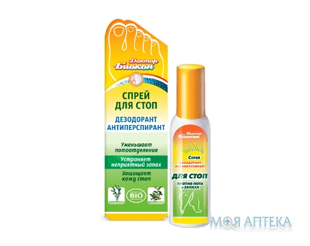 Спрей для стоп Доктор Біокон Дезодорант-антиперспірант 100 мл