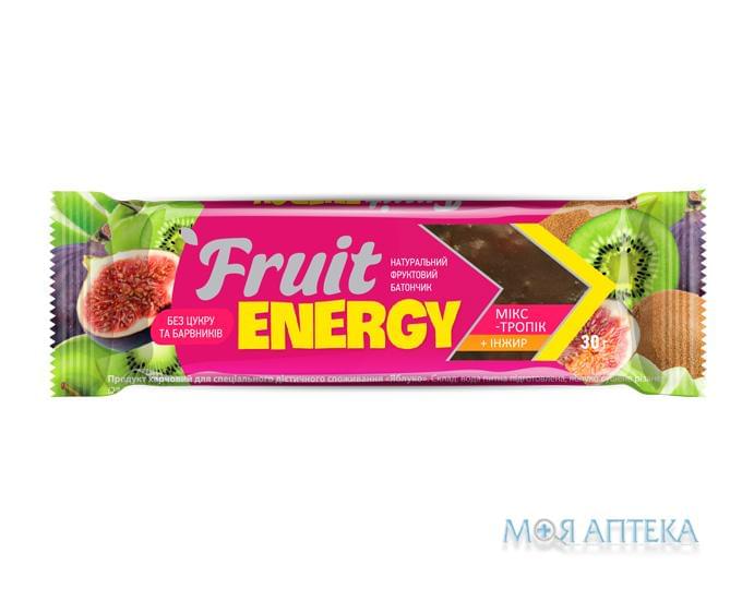 Батончик фруктовый Fruit energy 30 г, инжир